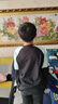 361°童装 儿童长袖春秋男女童3-14岁撞色长袖针织衫 黑170 晒单实拍图