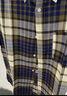 无印良品（MUJI）男式 马德拉斯格纹纽扣领短袖衬衫男士衬衣外套纯棉全棉 AC1W8A4S 藏青色格纹 M （170/92A） 实拍图