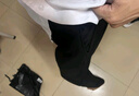 星禾莱2023新款垂感西装裤男直筒宽松休闲裤韩版免烫男生阔腿裤长裤 黑色长裤 4XL 170-190斤 实拍图