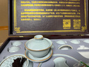 端匠汝窑茶具整套装功夫泡煮陶瓷高壶杯器办公家用道盖碗手工送礼盒档 汝窑商用送礼【豪华套装】 15件 实拍图