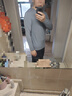 蕉内热皮502++男女士保暖内衣套装7A抗菌加厚秋衣秋裤秋冬季打底衫 【男】草灰 XL 实拍图