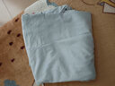 真维斯纯棉重磅短袖t恤男纯色夏季全棉打底衫半袖100%新疆棉大码体恤衫 冰川蓝(纯色) XL (180) (不起球不掉色) 实拍图