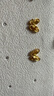 周大生黄金丝蝶舞蝴蝶耳钉足金耳饰蝴蝶耳钉计价黄金生日礼物 金丝蝶舞蝴蝶耳钉 2.09g 实拍图
