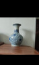 loyo景德镇陶瓷青花瓷花瓶摆件仿古中式家居客厅插花器桌面玄关工艺品 仿古青花缠枝莲裂纹玉壶春 实拍图