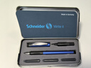 施耐德（Schneider）钢笔宝珠笔套装 双笔尖两用签字走珠笔 男女生日礼物-BK600幻影蓝162123 实拍图