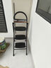 杜邦（DU PONT）人字梯家用梯折叠梯子多功能登高梯扶梯楼梯爬步梯伸缩梯 3步黑曜梯【加厚升级踏板】 实拍图