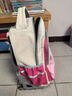 京商日本拉杆书包小学生三到六年级中学生大容量护脊可爬楼三轮拉杆包 三轮红粉拼色 实拍图