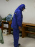 骑安雨衣雨裤套装男女成人透气加厚分体户外骑行外卖电动摩托车防暴雨 宝蓝色 4XL (适合身高180及以上) 实拍图