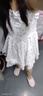 棉致白色吊带碎花连衣裙子女小个子收腰显瘦吊带纯欲蓬蓬裙2024新款夏 白色【496高品质29.5】 M 95-105斤 实拍图