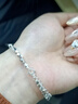 中国黄金（CHINA GOLD）999足银手链女碎银几两手链转运珠手串七夕情人节礼物送女友老婆 碎银几两手链约6.5g【玫瑰礼盒】 实拍图