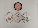 现代简约客厅餐桌挂画餐厅墙面上墙装饰画饭店壁画轻奢高级感墙画 美味生活 30*30cm布纹膜三联画 实拍图