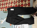 卡度顿裤子男春夏新款潮流垂坠感西裤男韩版纯色阔腿休闲直筒宽松西装裤 黑色 L 实拍图