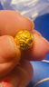 金小貅黄金转运珠足金999钱币珠3D硬金貔貅配珠手串百搭珠子自用送礼 6mm[钱币珠]0.1-0.12g 实拍图