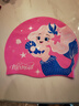 佑游儿童游泳帽不勒头防水泳帽男女童可爱硅胶游泳帽71360 粉色美人鱼 实拍图