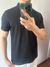 劲霸男装男士polo衫男纯色时尚休闲百搭多彩夏季短袖|FTBG2381 黑色 L 实拍图