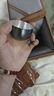 银器时代 999纯银茶杯锤纹品茗杯家用茶具茶道主人杯待客杯银杯子 50克+证书70ml 实拍图