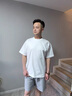 BINYUXD【3件】短袖t恤男夏季纯白色宽松纯棉男士半截袖潮打底衫衣服男装 白色+黑色+卡其 常规 L 【建议120-135斤】 实拍图