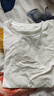 简约纯色长袖t恤女2025夏季百搭宽松百搭慵懒风上衣打底衫内衬 头领纯色长袖T恤白色 L 实拍图