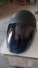 野马（YEMA）3C认证359S电动摩托车头盔男女夏天防晒轻便式半盔电瓶车安全帽 夏季 均码 皮亚黑+黑茶长镜 实拍图