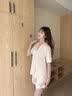 帕兰朵【凉感冰丝】情侣冰丝睡衣女开衫家居服女夏2025可外穿短裤套装L 实拍图