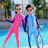 361°儿童连体泳衣男童防晒潜水服中大童宝宝夏季长袖长裤游泳装 实拍图