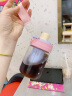云穗猫咪杯子高颜值女生耐高温可爱便携随行塑料吸管杯新款夏泡茶水杯 【粉色耳机小猫】 600ml 晒单实拍图