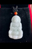 曼丽翠保价11.11糯种翡翠观音吊坠平安玉坠项链送男友礼物小款附证书 实拍图