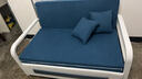 耀沉【24小时发货】折叠沙发床两用小户型客厅双人多功能沙发床可储物 蓝色绒布（舒适款）其他颜色留言 宽1.2米长1.93米（8cm海绵） 实拍图