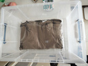 TENMA天马塑料衣服书籍收纳箱33升 加厚透明直角整理箱子储物箱 单个装 实拍图