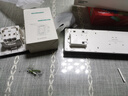 鸿雁嵌入式插座冰箱隐藏内凹型墙壁内嵌插座隐形86型五孔10A星空灰 实拍图