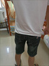 衣然呈品夏季薄款弹力大码牛仔短裤男破洞修身直筒青年五分中裤男休闲马裤 黑色 30【建议115-125斤】 实拍图