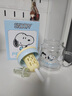 史努比（SNOOPY）玻璃杯大容量带吸管儿童宝宝果汁牛奶杯子男女学生带把手泡茶水杯 实拍图