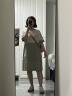 雲上生活新款法式气质连衣裙休闲裙子女L7283 米绿拼色 L 实拍图