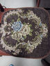 罗兰家纺 餐椅垫坐垫椅子凳子垫子可拆洗绑带椅垫 餐桌椅加厚实木餐椅座垫 花开富贵咖色 45*43cm标准号 实拍图