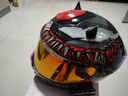 FASEED法赛德全盔碳纤维头盔男861摩托车机车赛车特大双镜片女防雾四季 新花毒牙（送镜片+防雾贴+头套+Y10耳机 M(55-56)头围 实拍图