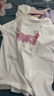 史努比（SNOOPY）【2件装】童装儿童短袖T恤男女童纯棉夏装 紫色云朵+白色甜品 150 实拍图