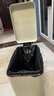 BOBO不锈钢夹缝脚踏式垃圾桶卫生间厨房客厅家用高颜值8873奶白10L  实拍图