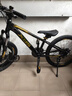 喜德盛青少年自行车童车中国风20/22寸铝架碟刹变速6-10男女孩山地车 22寸黑/镭射金-23款 实拍图