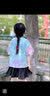 小猪班纳儿童短袖T恤夏季2026新款男童冰丝运动上衣防晒女童轻薄满印半袖 【男女同款】浅紫/纯色 110 （体重30-38） 实拍图