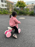 艾贝森儿童平衡车玩具男孩女孩1-3岁宝宝无踏板溜溜车滑行车四轮滑步车 莱茵粉 音乐+灯光+置物篮 实拍图