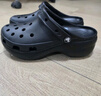 卡骆驰crocs经典云朵老爹鞋洞洞鞋时尚百搭女鞋拖鞋一脚蹬|206750 黑色-001(含智必星) 34 (210mm) 实拍图
