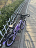 儿童自行车6-10岁7-12岁女童学生车小孩脚踏车单速变速碟刹山地车 高配紫色丨单速+后货架+大礼包 20寸【适合身高130-150cm】 实拍图