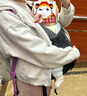 纽贝乐（NewBealer）婴儿背带腰凳新生儿横抱式抱娃神器小月龄宝宝前后两用多功能抱托 伊亚晶黑：双肩横抱，出生就能用 实拍图