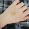 中国黄金（CHINA GOLD）爱心黄金项链女新款足金吊坠生日礼物送女友老婆结婚纪念日结婚 精品礼盒 实拍图