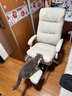 得力（deli）KF300U-J电脑椅人体工学椅舒适可躺办公椅 双层软包老板椅 米白 实拍图
