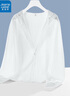 真维斯（JEANSWEST）时尚防晒衣女夏季新款女士轻薄透气皮肤衣女装冰感连帽防晒服外套 白色 UPF50+ （纯色） L 实拍图