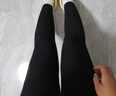 浪莎春秋季舒适打底裤女外穿加绒加厚秋冬肉色一体裤光腿黑色踩脚  实拍图