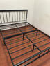 瑶颖床铁艺床简易铁架床1.5米双人床出租房卧室宿舍铁床YYC05 1.5*2米-黑色扁头排骨架(无床垫) 实拍图