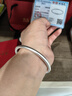 顺庆银楼S9999银古法银手镯女足银镯子年轻款实心手环小众ins风送女友 古法银镯40克60mm配证书 实拍图