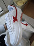 特步（XTEP）【国潮】女鞋板鞋空军一号夏季鞋子休闲鞋情侣运动鞋小白鞋 白红色-男 41 实拍图